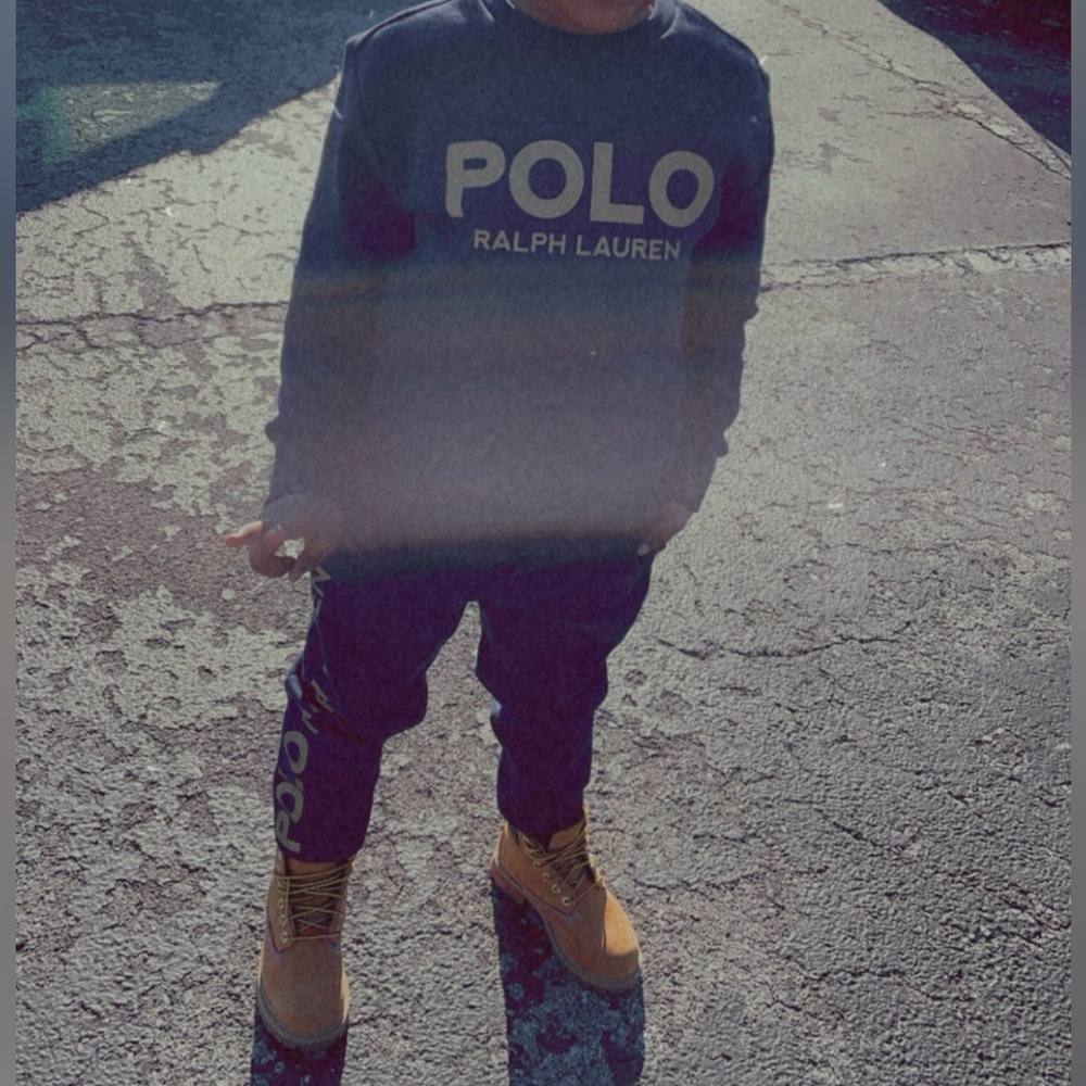 Polo by Ralph Lauren KIDS Crewneck & sweat pants in Navy and Gold